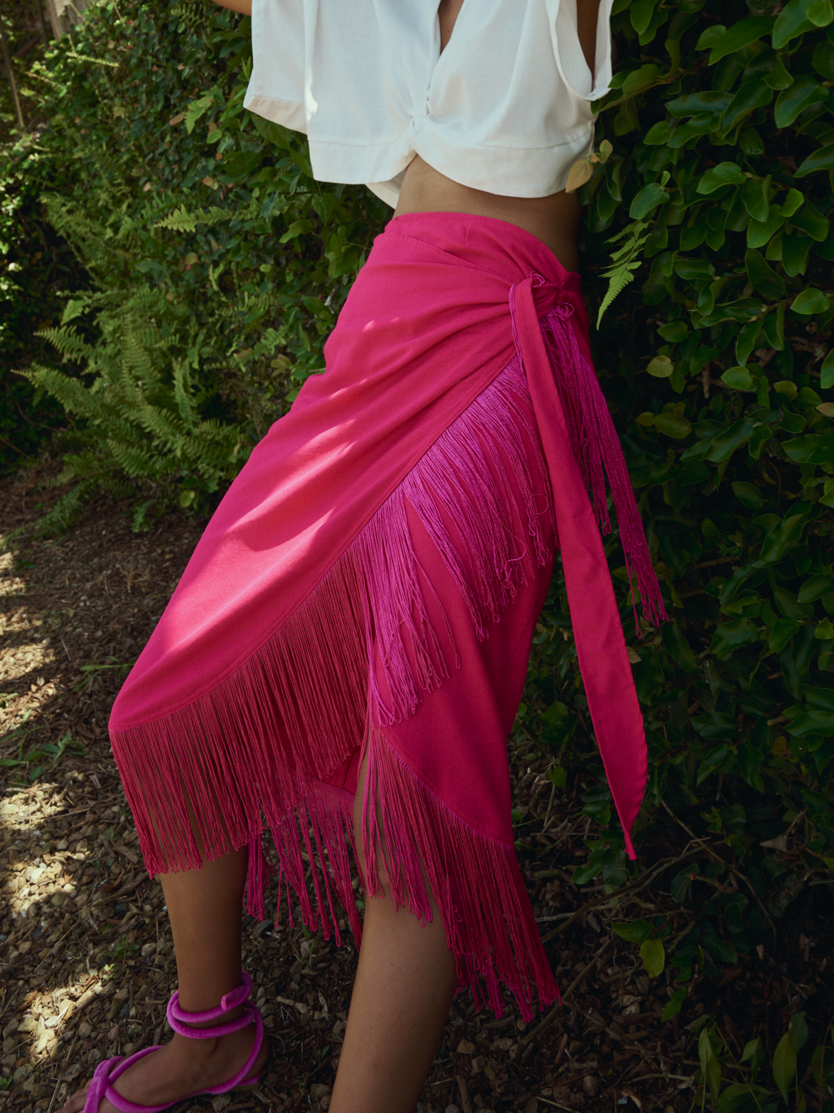 RIO SKIRT FUCSIA MIDI