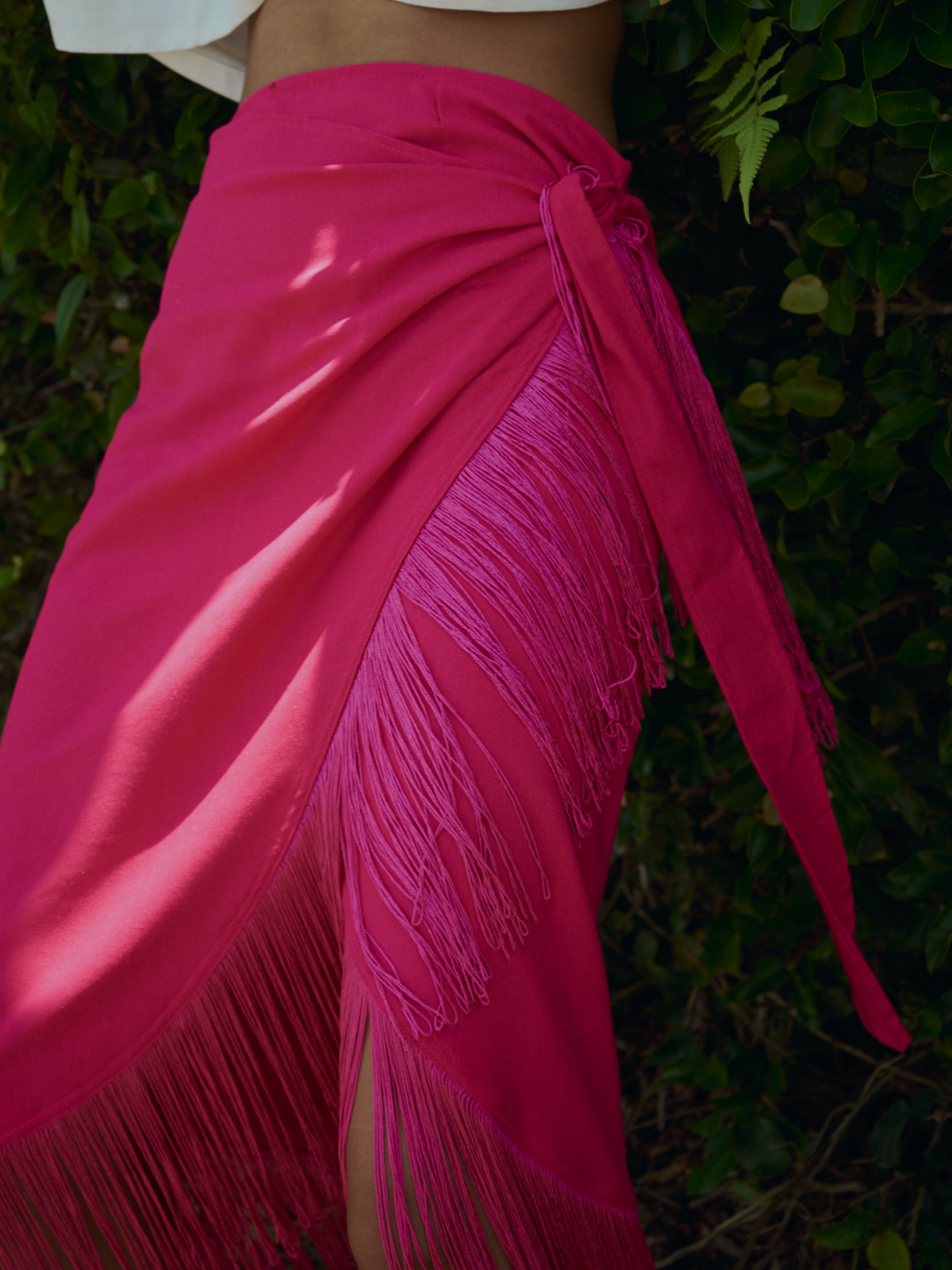 RIO SKIRT FUCSIA MIDI