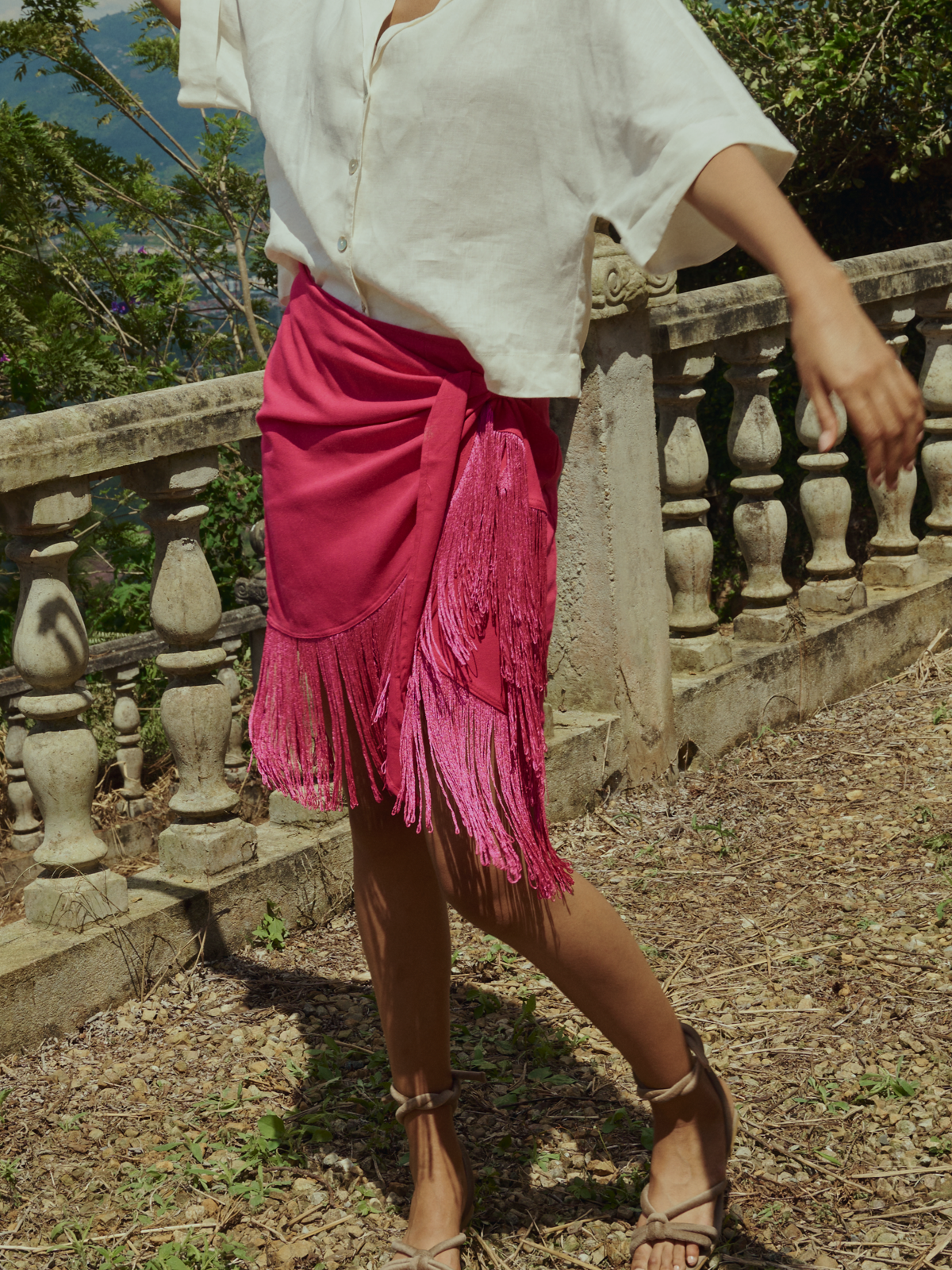 RIO SKIRT FUCSIA MINI