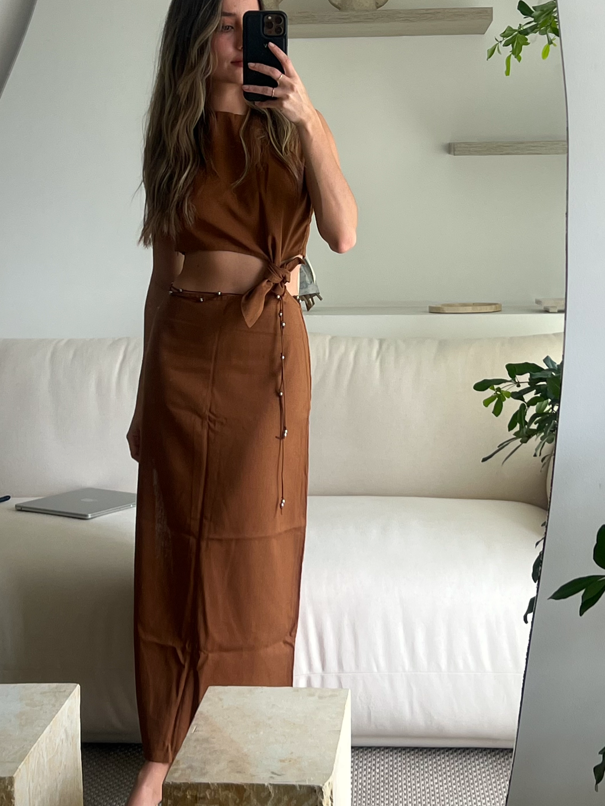 DUO DRESS COCOA