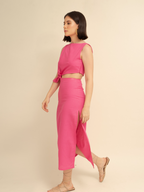 DUO DRESS HOT PINK