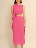 DUO DRESS HOT PINK