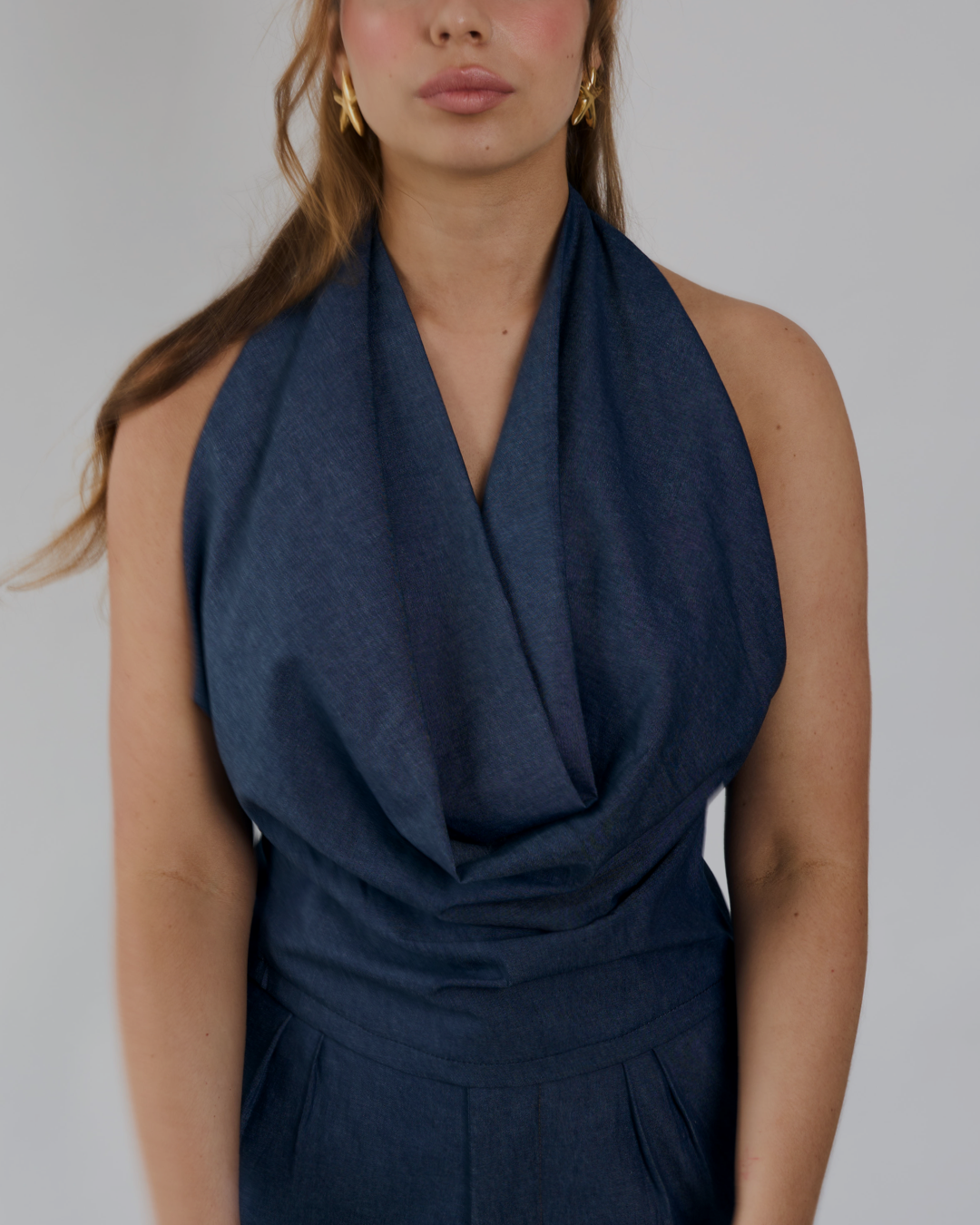 SOLEA TOP CHAMBRAY