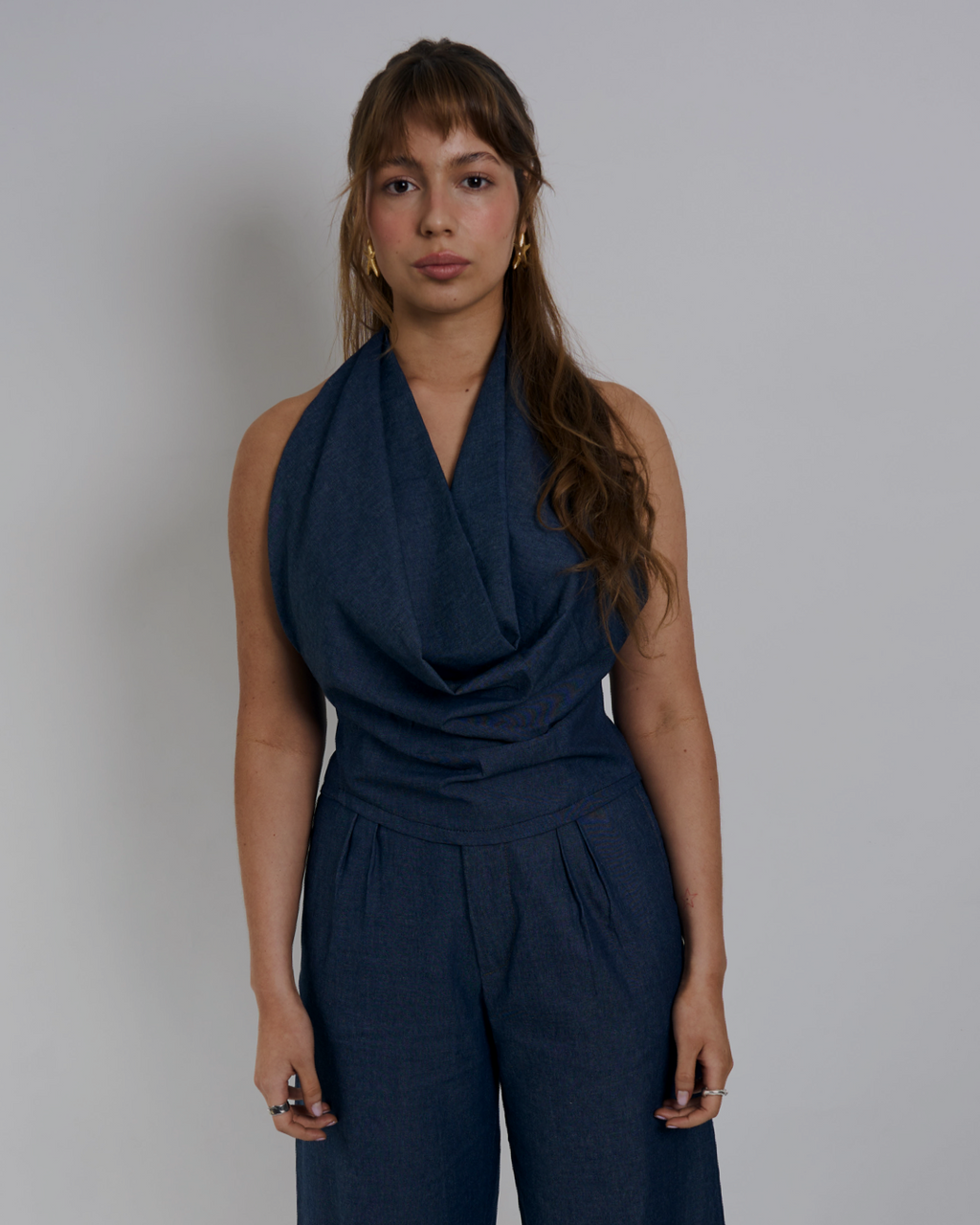 SOLEA TOP CHAMBRAY