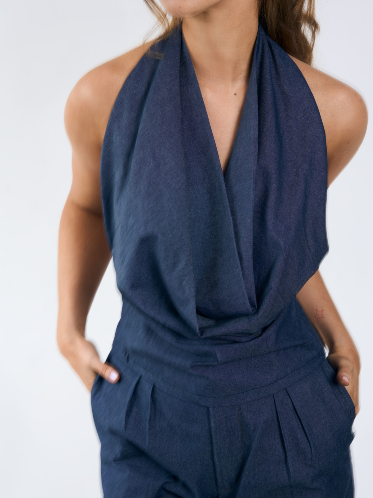 SOLEA TOP CHAMBRAY