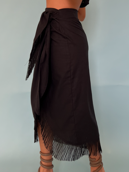 RIO SKIRT MIDNIGHT MIDI