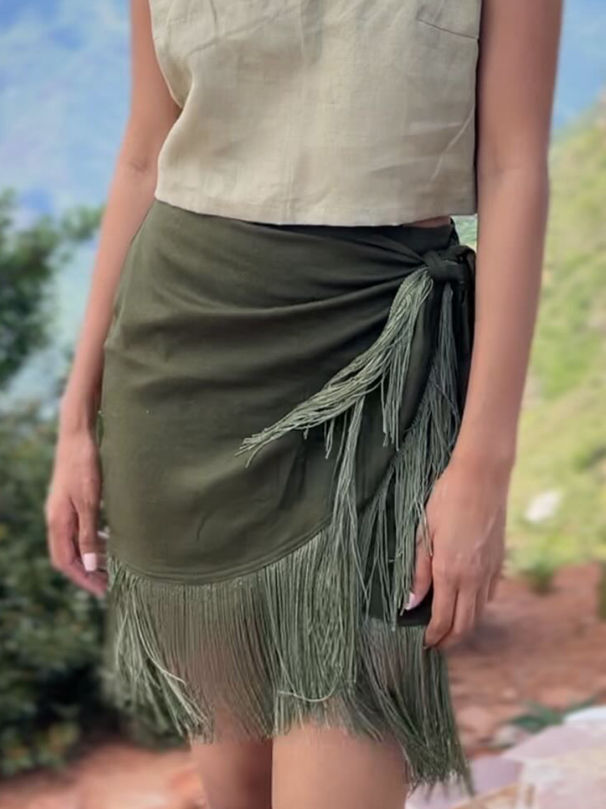 RIO SKIRT VERDE MINI