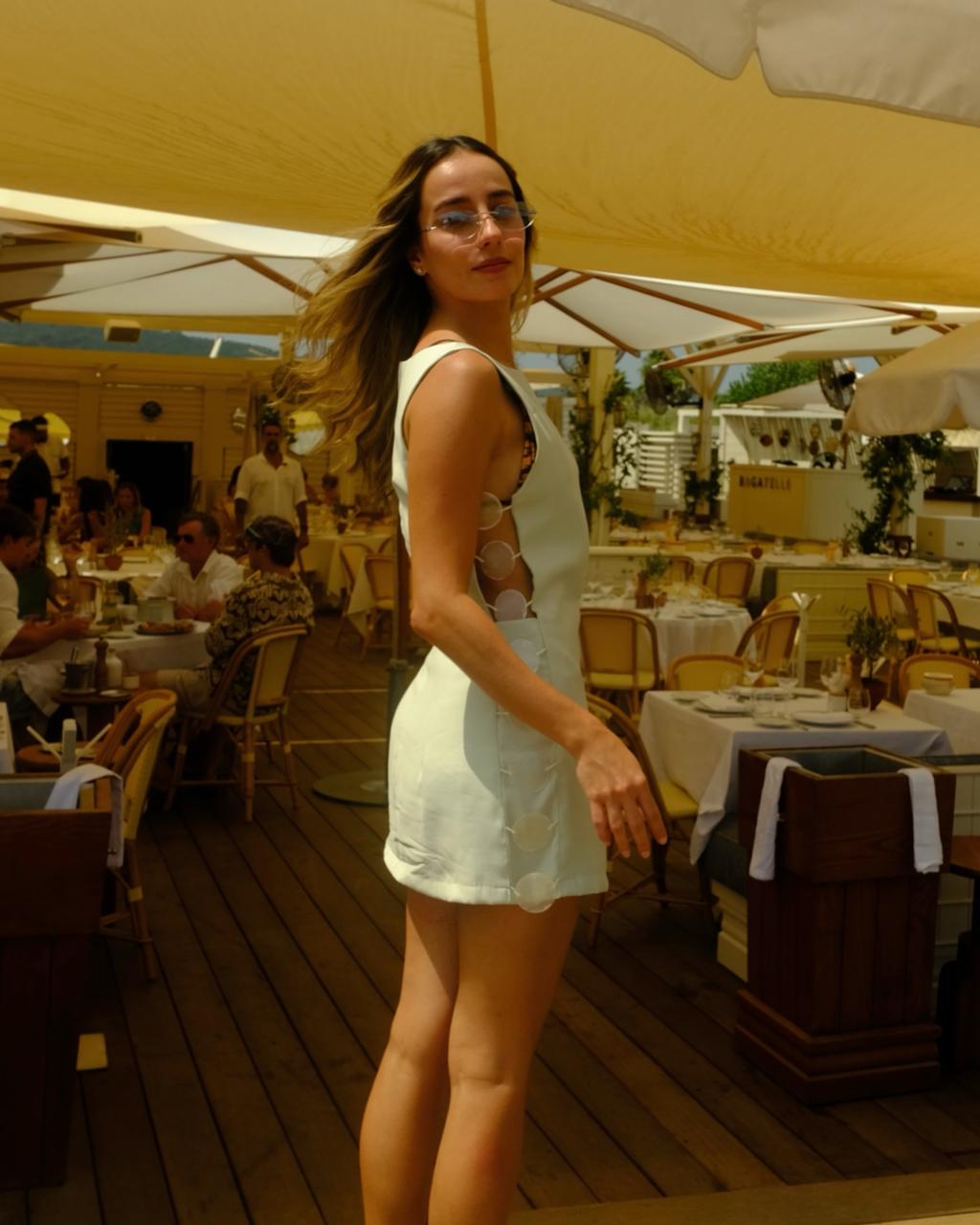ORBE DRESS AQUA