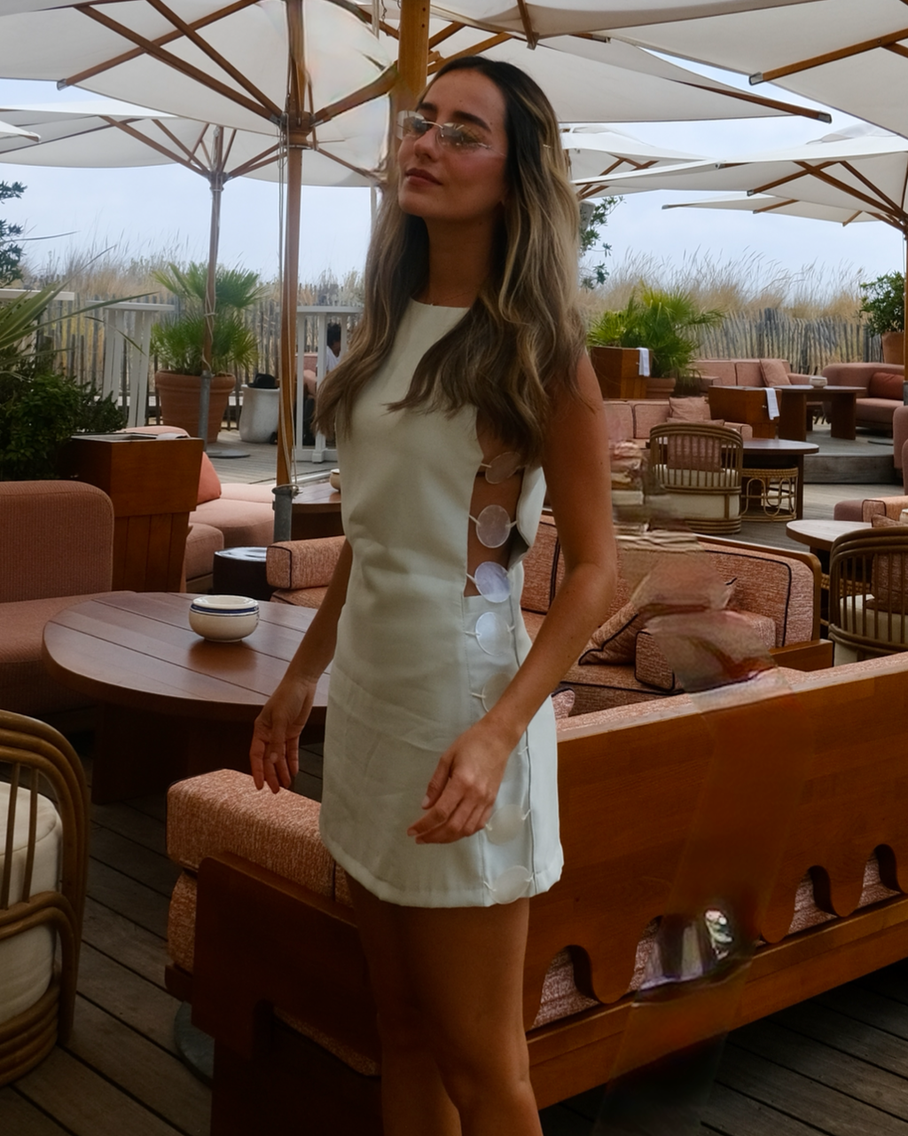 ORBE DRESS AQUA