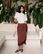 RIO SKIRT COCOA MIDI