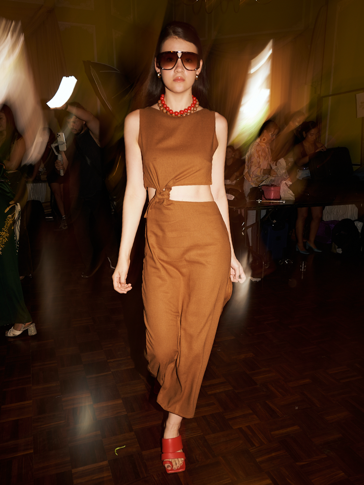 DUO DRESS COCOA