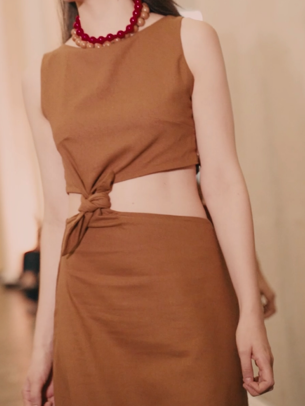 DUO DRESS COCOA